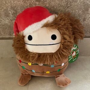 Benny Christmas lights Santa Bigfoot squishmallow